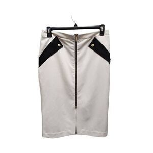 Worthington Women's Mid Rise Black and White Pencil Skirt Size 12 NWT